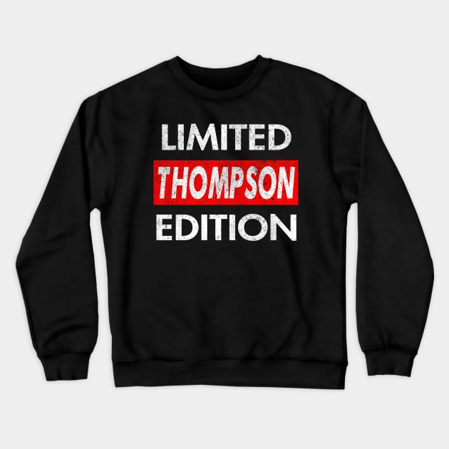 Thompson Crewneck Sweatshirt by GrimdraksJokes